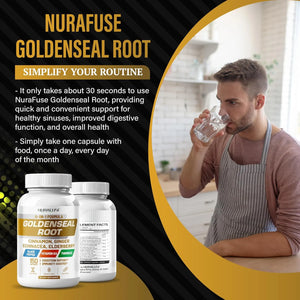 NURAFUSE - NURAFUSE Goldenseal Root 8-in-1 Formula 150 Capsulas - The Red Vitamin MX - Suplementos Alimenticios - {{ shop.shopifyCountryName }}