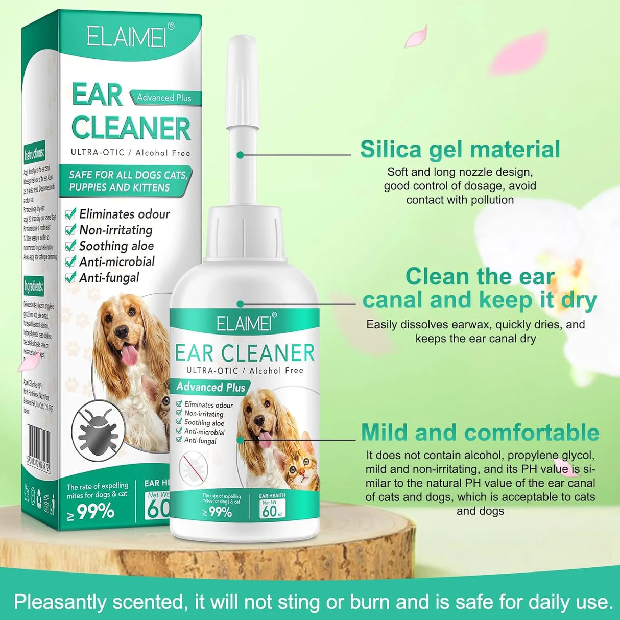 ELAIMEI - ELAIMEI Ear Cleaner for Dogs 60Ml. - The Red Vitamin MX - Cuidado Del Oído De Perros - {{ shop.shopifyCountryName }}