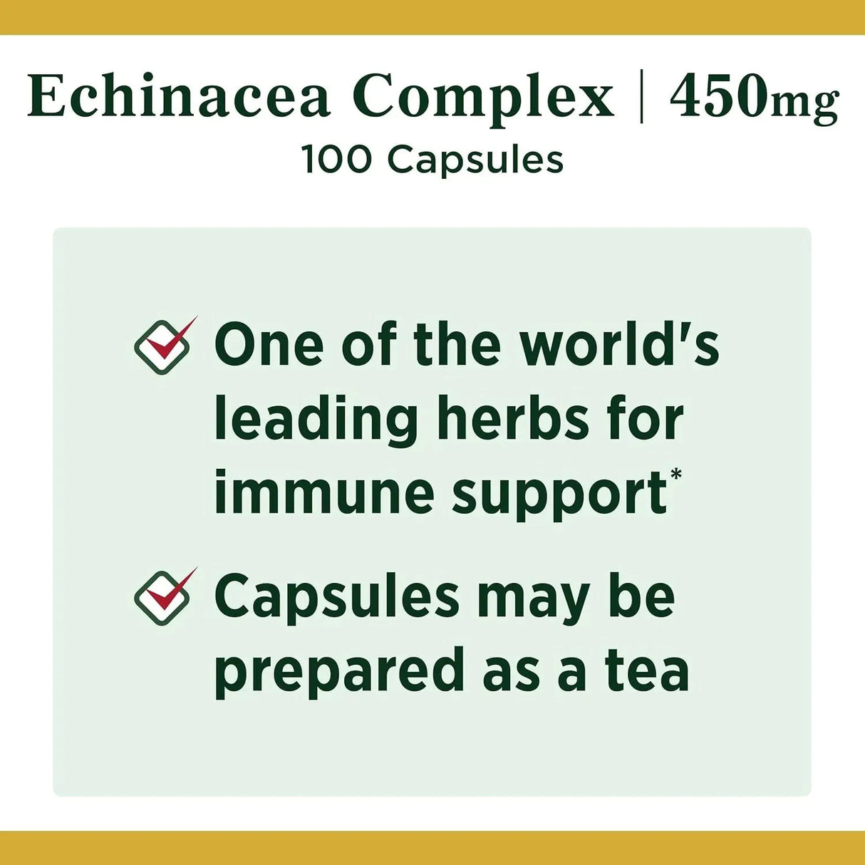 NATURE'S BOUNTY - Nature's Bounty Echinacea Complex 450Mg. 100 Capsulas - The Red Vitamin MX - Suplementos Alimenticios - {{ shop.shopifyCountryName }}