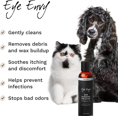 EYE ENVY - Eye Envy Ear Cleaning Solution for Dogs and Cats Unscented 4 Fl.Oz. - The Red Vitamin MX - Cuidado Del Oído De Perros - {{ shop.shopifyCountryName }}