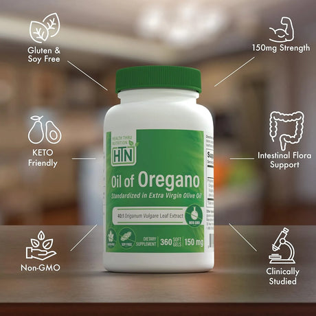 HEALTH THRU NUTRITION - Health Thru Nutrition Oil of Oregano 360 Capsulas Blandas - The Red Vitamin MX - Suplementos Alimenticios - {{ shop.shopifyCountryName }}