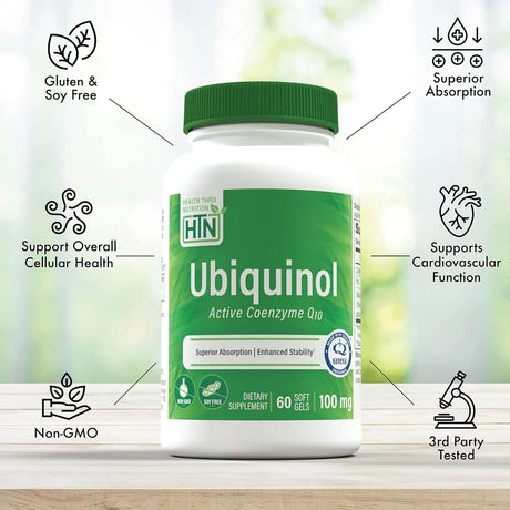 HEALTH THRU NUTRITION - Health Thru Nutrition Ubiquinol 100Mg. 60 Capsulas Blandas - The Red Vitamin MX - Suplementos Alimenticios - {{ shop.shopifyCountryName }}