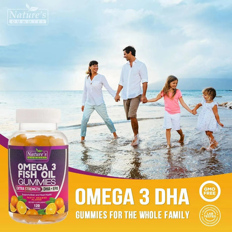 NATURE'S NUTRITION - Nature's Nutrition Omega 3 Fish Oil Gummies 120 Gomitas - The Red Vitamin MX - Suplementos Alimenticios - {{ shop.shopifyCountryName }}