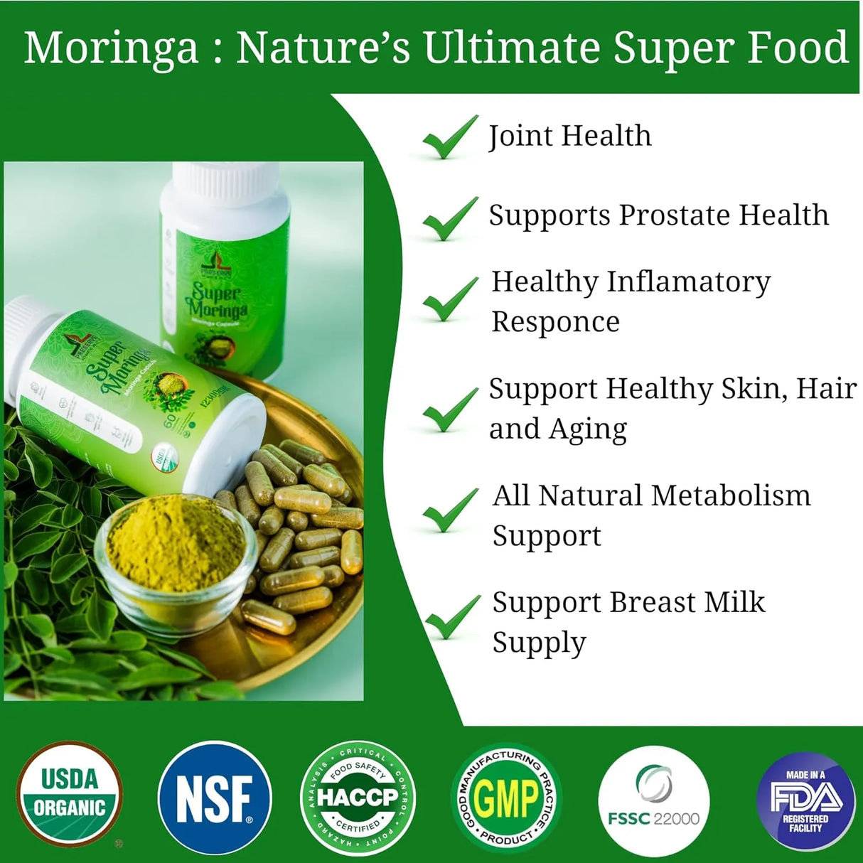 PRESERVE - PRESERVE Moringa Oleifera 12,300Mg. 60 Capsulas - The Red Vitamin MX - Suplementos Alimenticios - {{ shop.shopifyCountryName }}