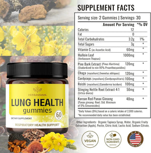 HERBAMAMA - HERBAMAMA Lung Support Gummies 60 Gomitas - The Red Vitamin MX - Suplementos Alimenticios - {{ shop.shopifyCountryName }}