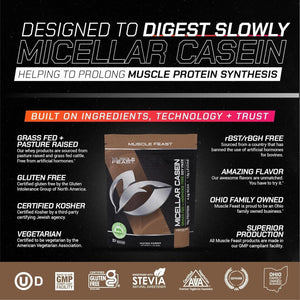 MUSCLE FEAST - Muscle Feast Micellar Casein Protein Chocolate 907Gr. - The Red Vitamin MX - Suplementos Alimenticios - {{ shop.shopifyCountryName }}