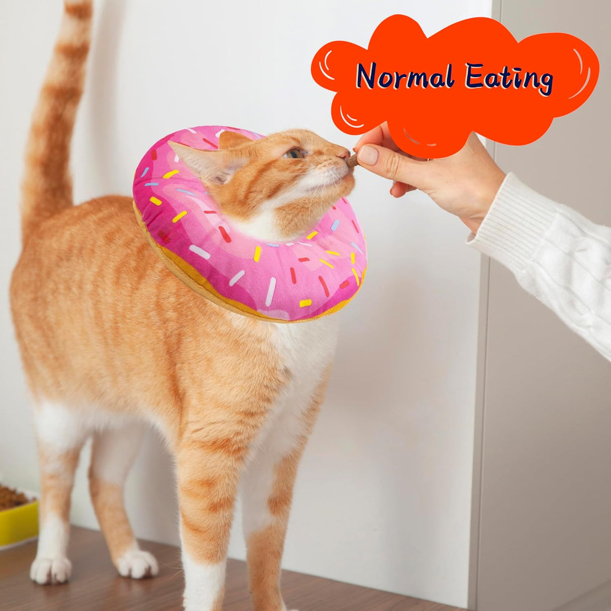 Seyezo Cat Cone Collar Soft Donut Pink Large