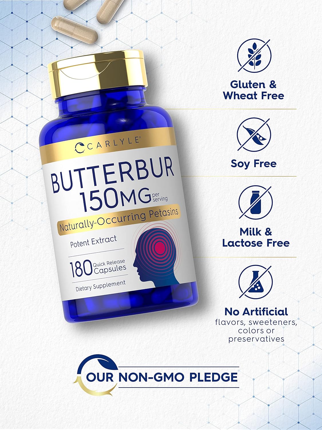 Carlyle Butterbur 150Mg. 180 Capsulas