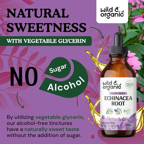 WILD & ORGANIC - Wild & Organic Echinacea Drops 4 Fl.Oz. - The Red Vitamin MX - Suplementos Alimenticios - {{ shop.shopifyCountryName }}