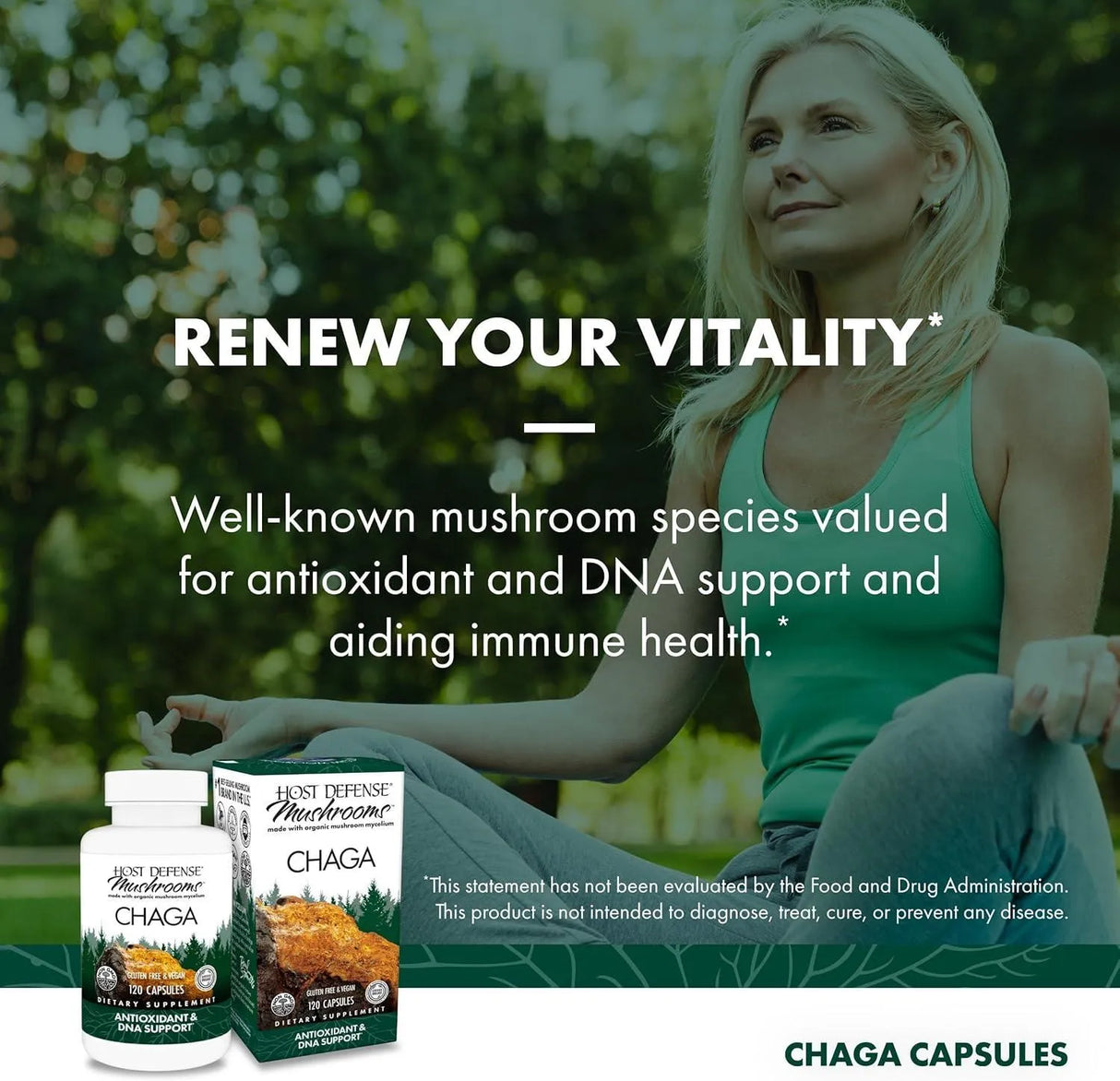 HOST DEFENSE - Host Defense Chaga 120 Capsulas - The Red Vitamin MX - Suplementos Alimenticios - {{ shop.shopifyCountryName }}