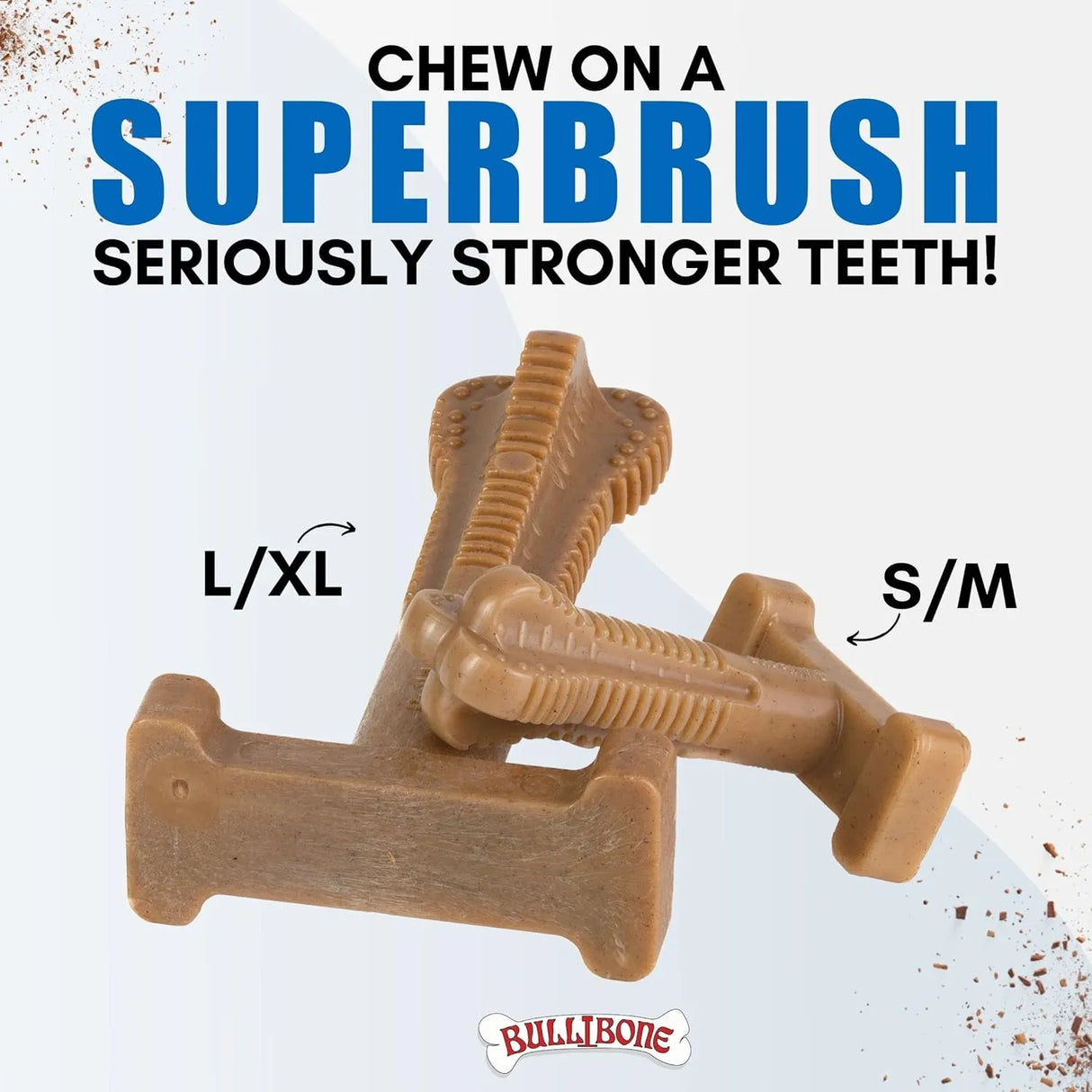BULIBONE - Bullibone SuperBrush: Dog Teeth Cleaning Brushing Toothbrush Stick Apple Cinnamon 1 Pieza - The Red Vitamin MX - Cuidado Dental Para Perros - {{ shop.shopifyCountryName }}