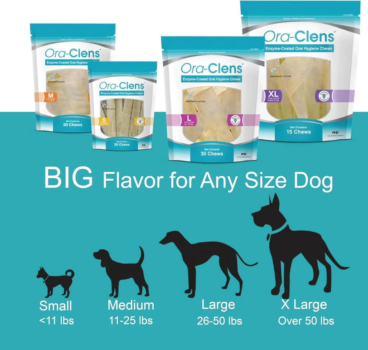 ORA-CLENS - Ora-Clens Oral Hygiene Chews for Medium Dogs 30 Piezas - The Red Vitamin MX - Cuidado Dental Para Perros - {{ shop.shopifyCountryName }}