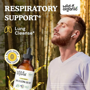 WILD & ORGANIC - Wild & Organic Mullein Drops for Lungs 4 Fl.Oz. - The Red Vitamin MX - Suplementos Alimenticios - {{ shop.shopifyCountryName }}