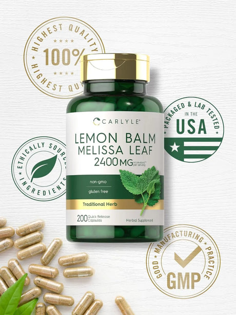 CARLYLE - Carlyle Lemon Balm 2400Mg. 200 Capsulas - The Red Vitamin MX - Suplementos Alimenticios - {{ shop.shopifyCountryName }}