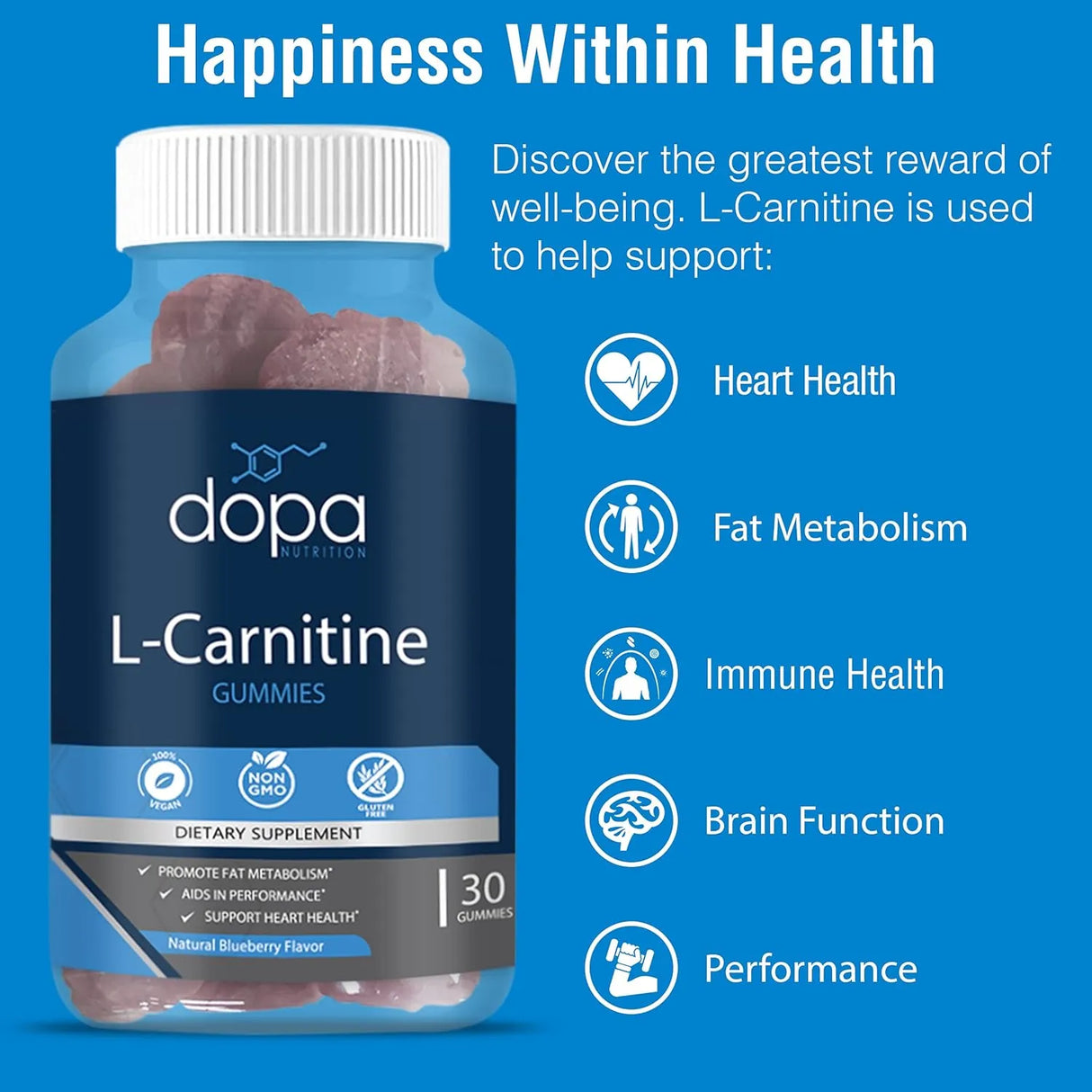 DOPA NUTRITION - Dopa Nutrition L-Carnitine Gummies 500Mg. 60 Gomitas - The Red Vitamin MX - Suplementos Alimenticios - {{ shop.shopifyCountryName }}