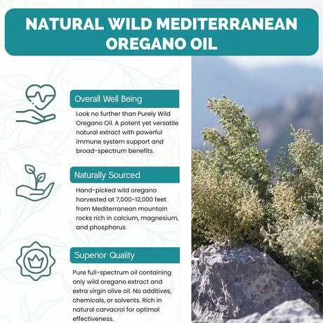 PURELY WILD - PURELY WILD Extra Power Oregano Oil from Mediterranean Sources 1 Fl.Oz. - The Red Vitamin MX - Suplementos Alimenticios - {{ shop.shopifyCountryName }}