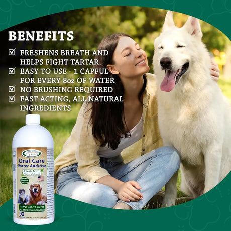 MAD ABOUT ORGANICS - Mad About Organics Oral Care Water Additive for Cats & Dogs Fresh Mint Flavor 946Ml. - The Red Vitamin MX - Cuidado Dental Para Perros - {{ shop.shopifyCountryName }}
