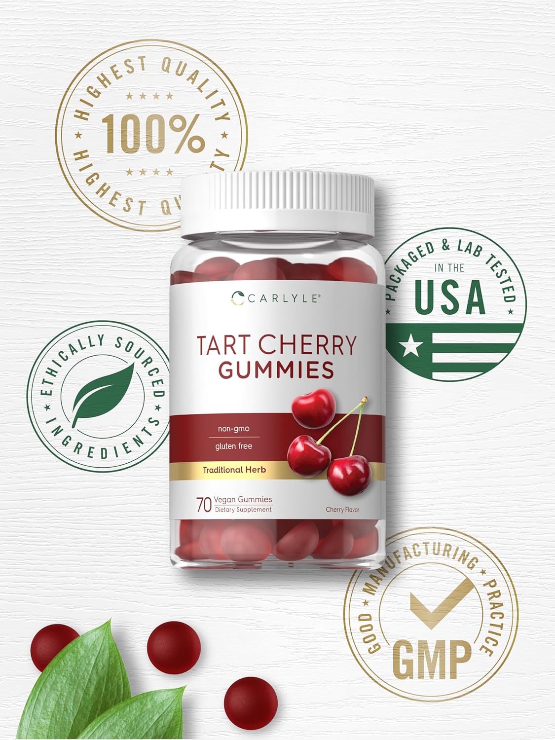 CARLYLE - Carlyle Tart Cherry Gummies 2000Mg. 70 Gomitas - The Red Vitamin MX - Suplementos Alimenticios - {{ shop.shopifyCountryName }}