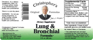 CHRISTOPHER´S - Christopher's Original Formulas Lung Plus Bronchial 2 Fl.Oz. - The Red Vitamin MX - Suplementos Alimenticios - {{ shop.shopifyCountryName }}