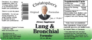 CHRISTOPHER´S - Christopher's Original Formulas Lung Plus Bronchial 2 Fl.Oz. 2 Pack - The Red Vitamin MX - Suplementos Alimenticios - {{ shop.shopifyCountryName }}