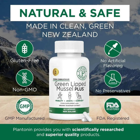 PLANTONIN - Plantonin New Zealand Green Lipped Mussel 60 Capsulas - The Red Vitamin MX - Suplementos Alimenticios - {{ shop.shopifyCountryName }}