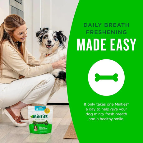 MINTIES - Minties Dental Chews for Dogs Large Dogs Over 50 lbs 24 Piezas - The Red Vitamin MX - Cuidado Dental Para Perros - {{ shop.shopifyCountryName }}
