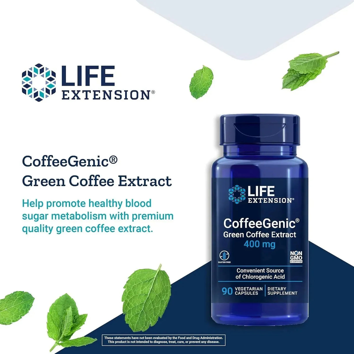 LIFE EXTENSION - Life Extension CoffeeGenic Green Coffee Bean Extract 90 Capsulas - The Red Vitamin MX - Suplementos Alimenticios - {{ shop.shopifyCountryName }}