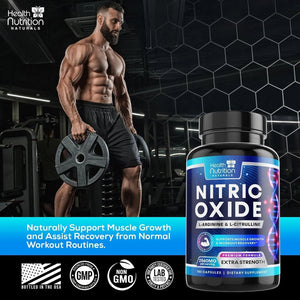 HEALTH NUTRITION NATURALS - Health Nutrition Naturals Extra Strength Nitric Oxide 180 Capsulas - The Red Vitamin MX - Suplementos Alimenticios - {{ shop.shopifyCountryName }}