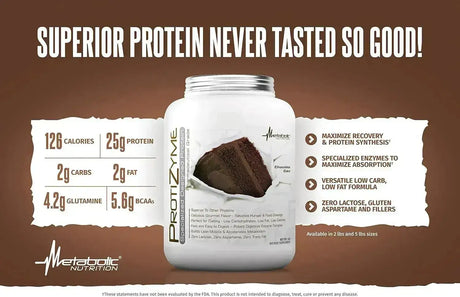 METABOLIC NUTRITION - Metabolic Nutrition Protizyme Whey Protein Powder Strawberry Creme 910Gr. - The Red Vitamin MX - Suplementos Alimenticios - {{ shop.shopifyCountryName }}
