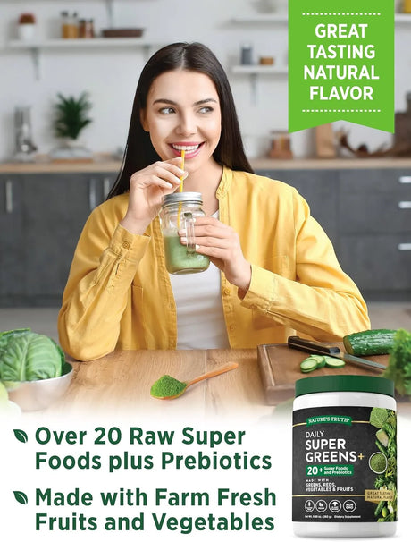 NATURE'S TRUTH - Nature's Truth Super Greens Powder 280Gr. - The Red Vitamin MX - Suplementos Alimenticios - {{ shop.shopifyCountryName }}