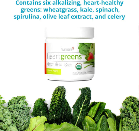 HUMANN - humanN HeartGreens 30 Servicios Green Apple Flavor 150Gr. - The Red Vitamin MX - Suplementos Alimenticios - {{ shop.shopifyCountryName }}