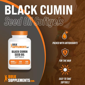 Bulk Supplements Black Cumin Seed Oil 1000Mg. 120 Capsulas Blandas