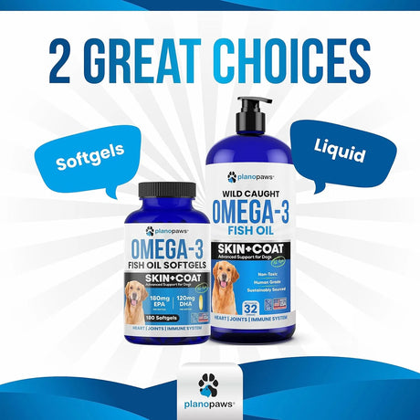 PLANOPAWS - Planopaws Omega 3 Fish Oil for Dogs 180 Capsulas Blandas - The Red Vitamin MX - Aceite De Pescado Para Perros - {{ shop.shopifyCountryName }}