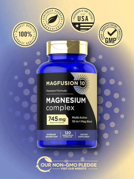 MAGFUSION 10 - MAGFUSION 10 Magnesium Complex 745Mg. 120 Capsulas - The Red Vitamin MX - Suplementos Alimenticios - {{ shop.shopifyCountryName }}