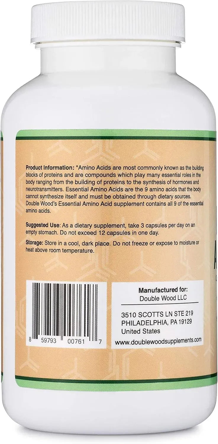 DOUBLE WOOD SUPPLEMENTS - Double Wood Supplements Essential Amino Acids 225 Capsulas - The Red Vitamin MX - Suplementos Alimenticios - {{ shop.shopifyCountryName }}