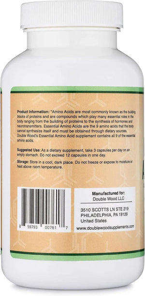 DOUBLE WOOD SUPPLEMENTS - Double Wood Supplements Essential Amino Acids 225 Capsulas - The Red Vitamin MX - Suplementos Alimenticios - {{ shop.shopifyCountryName }}