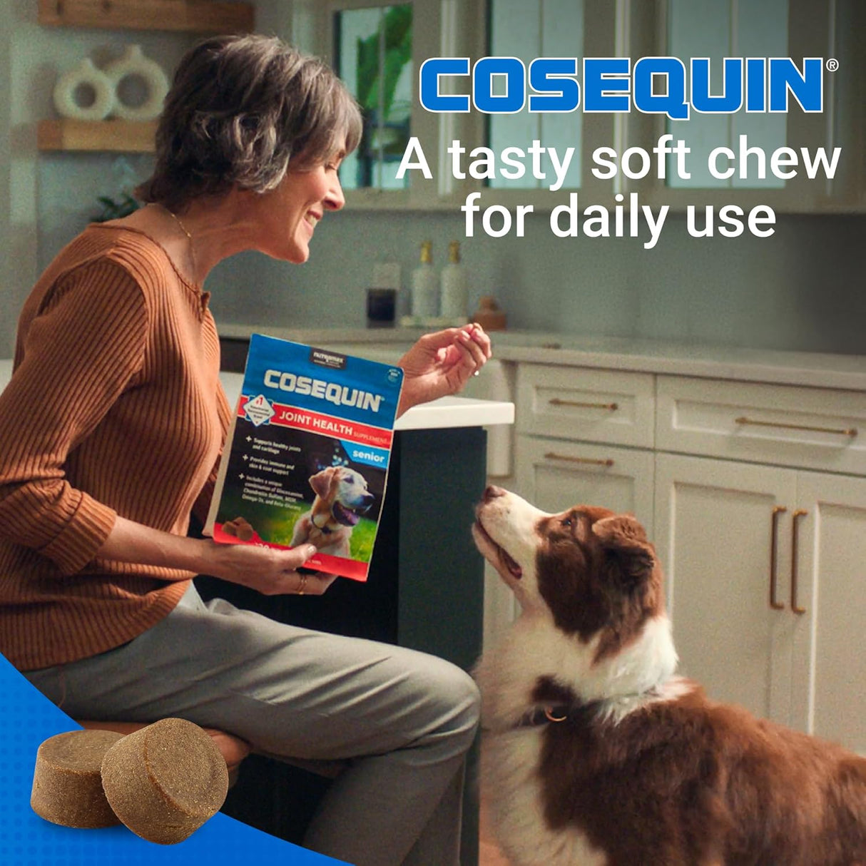 Nutramax Cosequin Senior Joint Health Supplement for Senior Dogs 120 Masticables