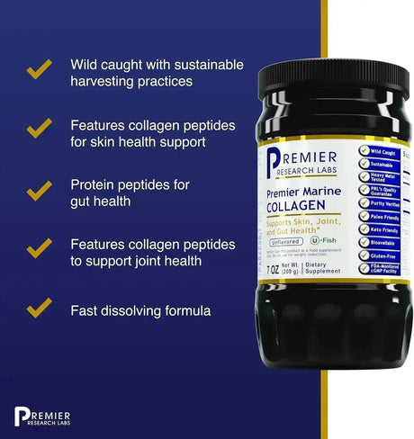 PREMIER RESEARCH LABS - Premier Research Labs Marine Collagen 200Gr. - The Red Vitamin MX - Suplementos Alimenticios - {{ shop.shopifyCountryName }}