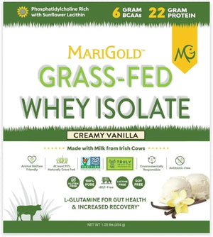 MARIGOLD - MariGold Grass-fed Whey Protein Isolate Powder Creamy Vanilla 454Gr. - The Red Vitamin MX - Suplementos Alimenticios - {{ shop.shopifyCountryName }}
