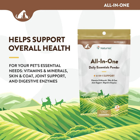 NATURVET - NaturVet All-in-One Dog Supplement Powder 368Gr. - The Red Vitamin MX - Multivitamínicos Para Perros - {{ shop.shopifyCountryName }}