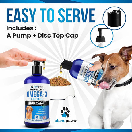 PLANOPAWS - Planopaws Omega 3 Fish Oil for Dogs 8 Fl.Oz. - The Red Vitamin MX - Aceite De Pescado Para Perros - {{ shop.shopifyCountryName }}
