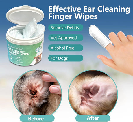 VET PRIME CARE - VET PRIME CARE Pet Finger Wipes for Dogs Ear Relief 55 Toallitas - The Red Vitamin MX - Cuidado Del Oído De Perros - {{ shop.shopifyCountryName }}