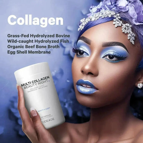 CODEAGE - Codeage Multi Collagen Protein Beauty Night 150 Capsulas - The Red Vitamin MX - Suplementos Alimenticios - {{ shop.shopifyCountryName }}