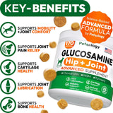 Petsology Glucosamine for Dogs Hip and Joint Supplement 170 Masticables