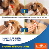 BELOVED PETS - Beloved Pets Cat & Dog Eye Wash Wipes & Tear Stain Remover 120 Toallitas - The Red Vitamin MX - Cuidado De Los Ojos De Los Perros - {{ shop.shopifyCountryName }}