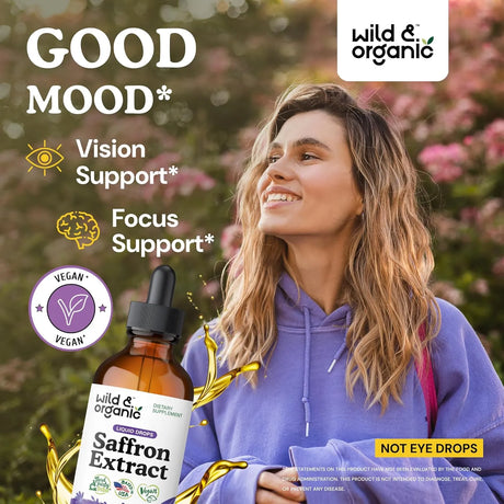 WILD & ORGANIC - Wild & Organic Saffron Tincture 88.5Mg. 4 Fl.Oz. - The Red Vitamin MX - Suplementos Alimenticios - {{ shop.shopifyCountryName }}