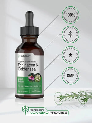 HORBAACH - Horbaach Echinacea Goldenseal Liquid Extract 2 Fl.Oz. - The Red Vitamin MX - Suplementos Alimenticios - {{ shop.shopifyCountryName }}