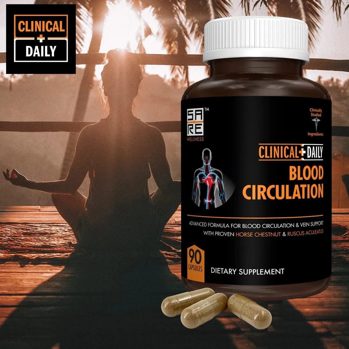 CLINICAL DAILY - Clinical Daily Blood Circulation 90 Capsulas - The Red Vitamin MX - Suplementos Alimenticios - {{ shop.shopifyCountryName }}