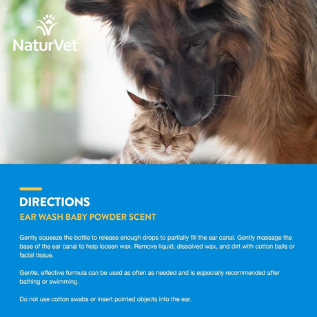 NATURVET - NaturVet Ear Wash w/Tea Tree Oil 16 Fl.Oz. - The Red Vitamin MX - Cuidado Del Oído De Perros - {{ shop.shopifyCountryName }}