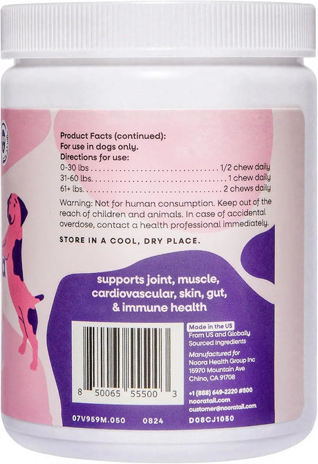 NOORATAIL - NooraTail 8-in-1 Dog Multivitamin 50 Masticables - The Red Vitamin MX - Multivitamínicos Para Perros - {{ shop.shopifyCountryName }}